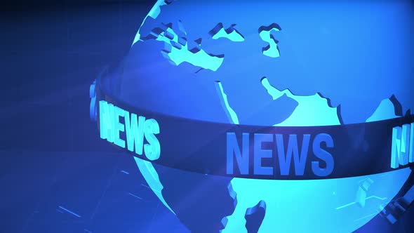 Digital World Map News Studio Background Loop N1017