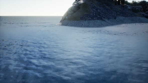 Tropical Island of Maldives in Ocean alt