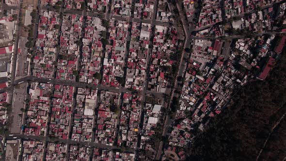 Urban Decay seen from a cenital view in North mexico city