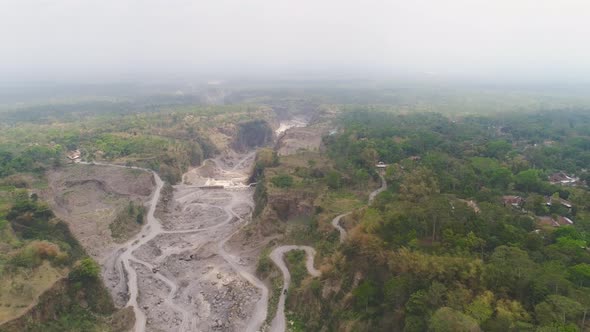 Mountain Landscape Jawa Island Indonesia