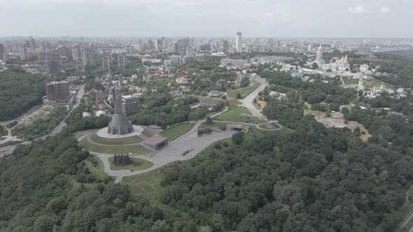 Aerial View of Kyiv By Day. Ukraine