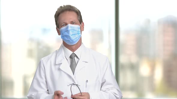 Doctor Smiling in Mask