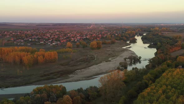Aerial View Of Maritsa River In Bulgaria 1