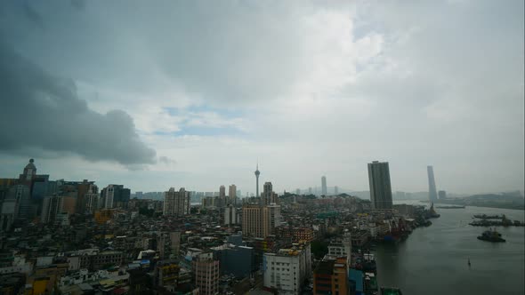 Beautiful architecture building in Macau city