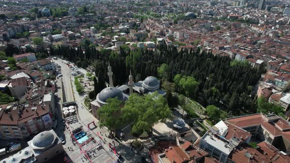 Aerial Urban City View