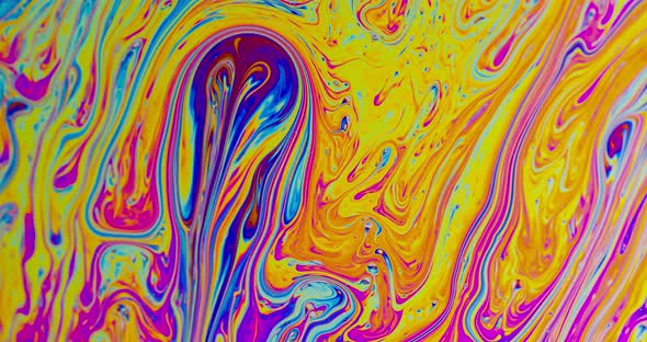 Macro Soap Bubble Colorful Psychedelic