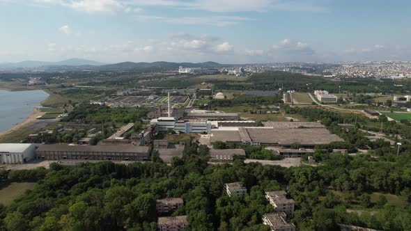 Aerial Old Factory