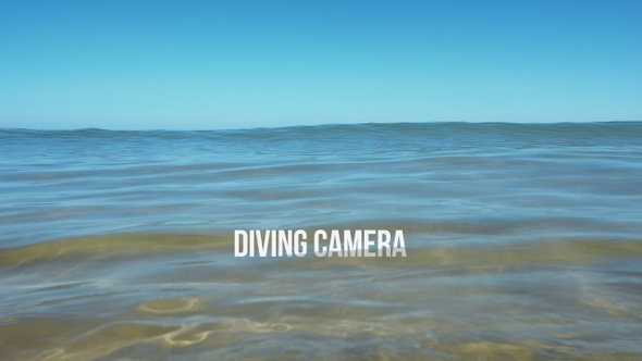 Diving Camera And Blue Sky