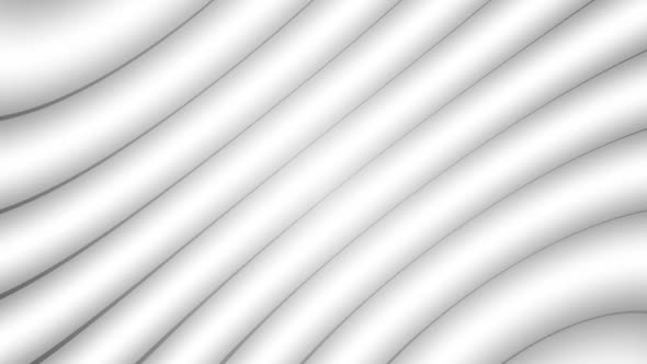 White Color Curve Stripes Background