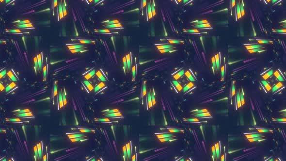 Geometric Abstract Illusionic Background