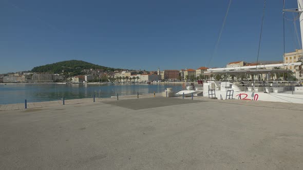 Adriatic Sea and the seaside promenade