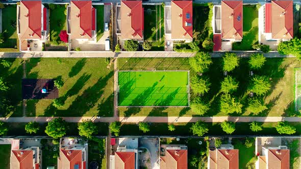 Soccer Field in Residential Area