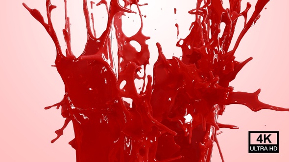 Red Color Crown Splash 4K alt