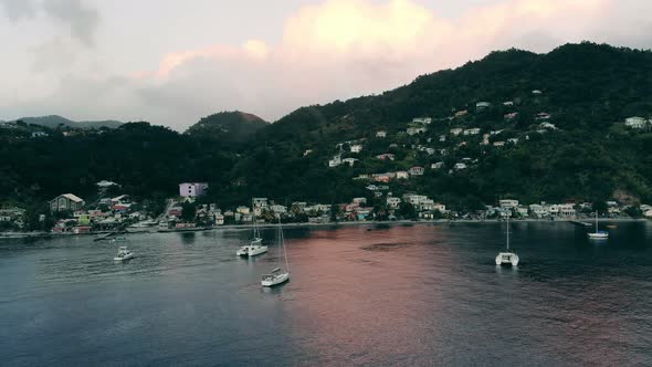 Many Boats in Sea Near Coast