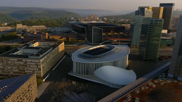 Luxembourg Kirchberg area including Philharmonie