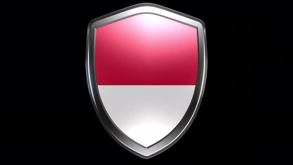 Monaco Emblem Transition with Alpha Channel - 4K Resolution