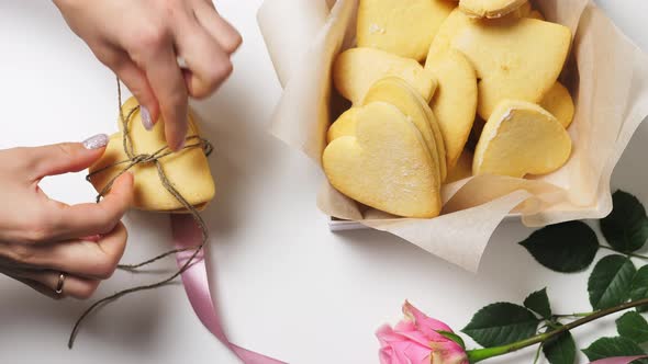 Valentine's Day Heart Cookies