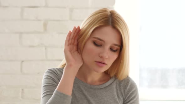 Attentive Woman Listening with Care