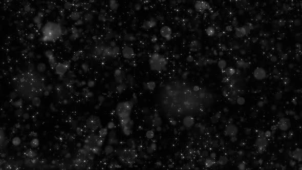Motion background falling defocused white bokeh lights snow loop HD alt