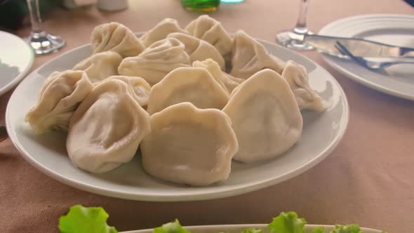 Khinkali on the Table Georgian Cuisine