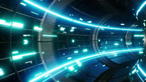 4K Digital Space Warp Tunnel