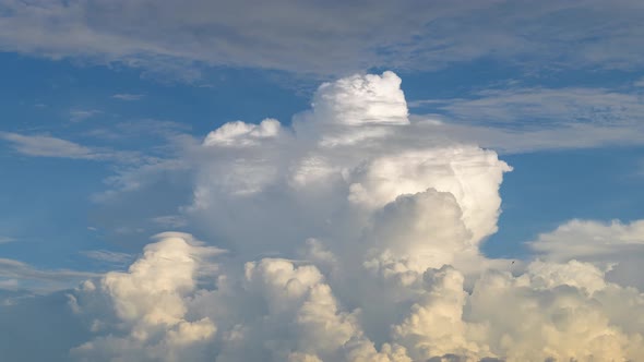 Clouds moving in the sky