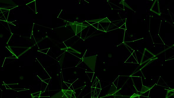 Abstract Green Plexus Background