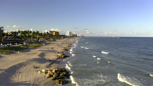 Aerial Video Deerfield Beach 4k 60p