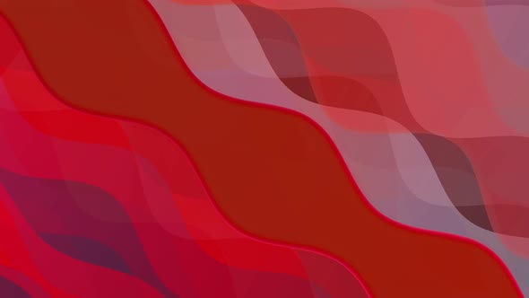 Red color flowing abstract background motion video