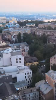 Kyiv Ukraine Aerial View of the City