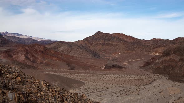 Junction of Cottonwood and Marble Canyons - Death Valley National Park - Night to Day Time lapse 