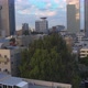Tel Aviv Center During Sunset with Puffy Clouds - VideoHive Item for Sale