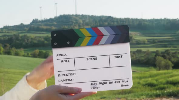 Clapperboard Closeup