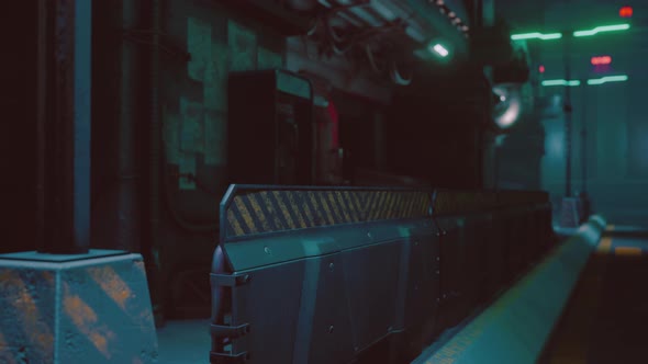 Neon Lights of Futuristic Sci Fi City alt