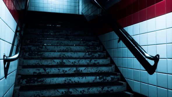 Empty Metro Station During the Coronavirus Covid19 Pandemic