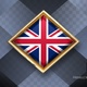 United Kingdom / England Flag Rotating Badge 4K Looping with Transparent Background - VideoHive Item for Sale