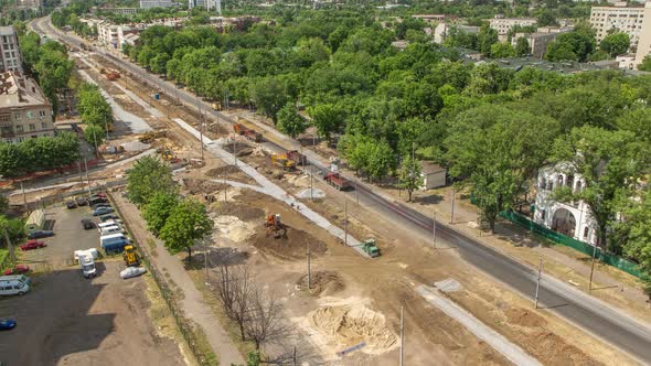 Big Road Construction Site