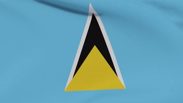 Flag Saint Lucia Patriotism National Freedom Seamless Loop