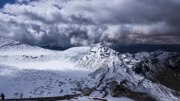 Tongariro dramatic clouds