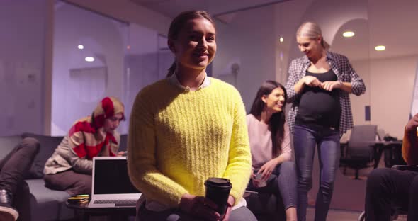 Portrait of a Young Businesswoman As a Team Leader Looking at Camera and Smiling