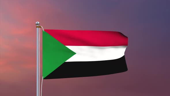 Sudan Flag 4k