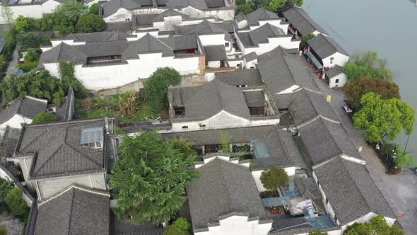 ancient chinese architecture in hangzhou city