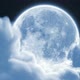 Moon Showing and Hiding Between the Clouds - VideoHive Item for Sale