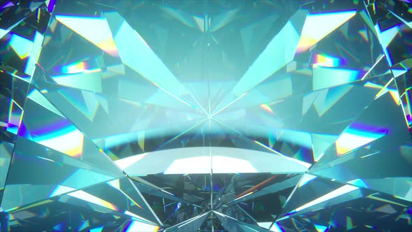 Beautiful Slowly Rotating Diamond