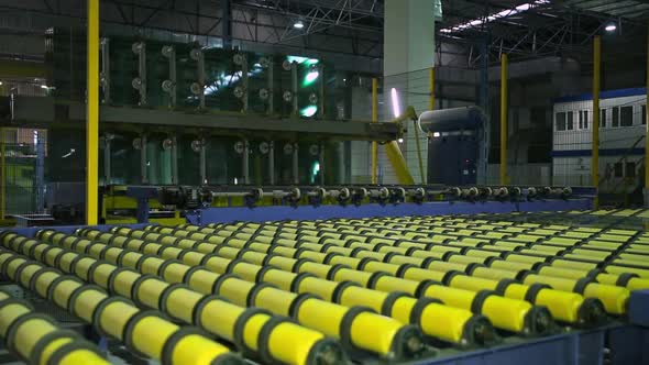 Producing Glass in Factory