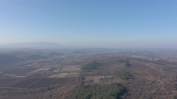 Tupiznica and Rtanj mountains in Eastern Serbia 4K aerial footage