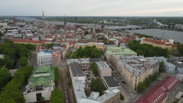 Old town Riga panorama