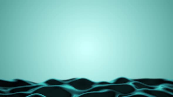 A Beautiful Water Surface Moves Upward in Waves