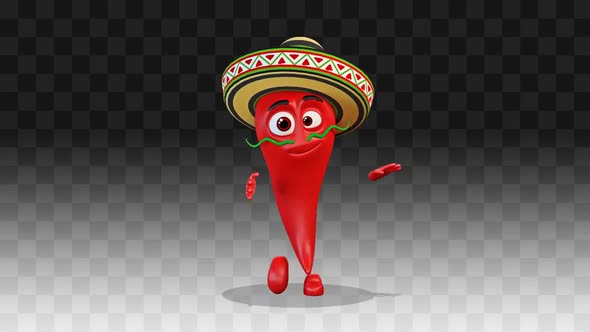 Chili Pepper Dancing A Salsa Dance