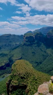 Panorama Route Soute Africa Blyde River Canyon with the Three Rondavelsimpressive View of Three